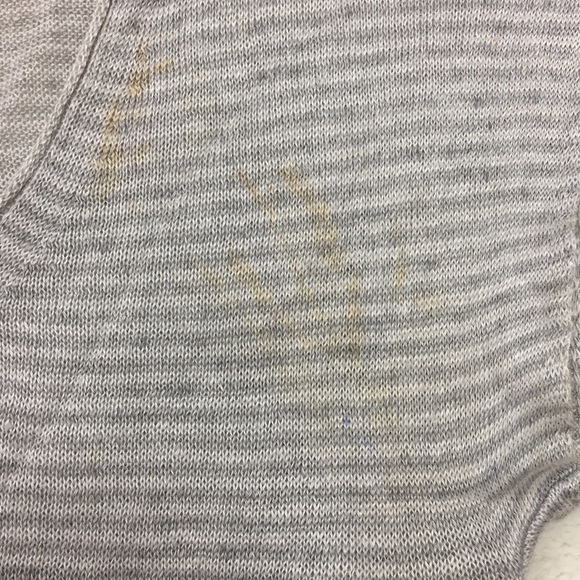 Eileen Fisher Knit Light Gray Linen Top Small - Picture 2 of 8